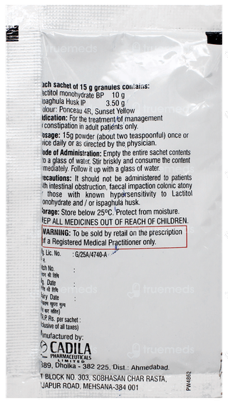 Cadilose Green Orange Flavour Sugar Free Powder 15Gm