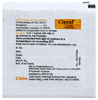 Cipcal D3 Granules 1gm