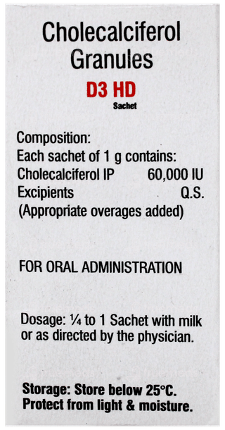 D3 Hd Sugar Free Sachet 1Gm