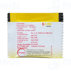 D3 Hd Sugar Free Sachet 1Gm