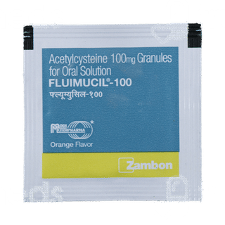 Fluimucil 100 MG Orange Flavour Granules 1 GM