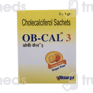 Ob Cal 3 Orange Flavor Sugar Free Sachet 1Gm