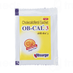 Ob Cal 3 Orange Flavor Sugar Free Sachet 1Gm