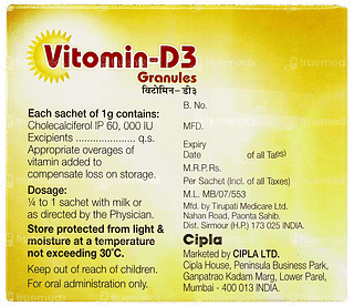 Vitomin D3 Granules 1gm