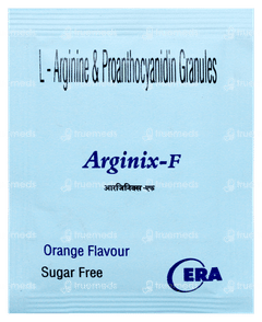 Arginix F Orange Flavour Sugar Free Granules 5gm Arginix F Orange Flavour Sugar Free Granules 5gm