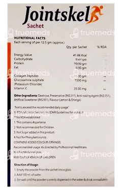 Jointskel Tangy Orange Flavour Sugar Free Sachet 12.5gm