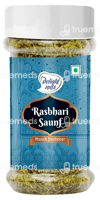 Delight Nuts Rasbhari Saunf Mouth Freshenern Granules 120 GM