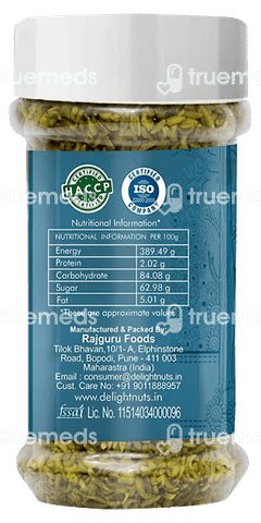 Delight Nuts Rasbhari Saunf Mouth Freshenern Granules 120 GM