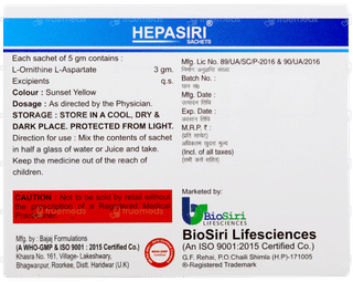 Hepasiri Sachet 5gm