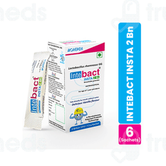 Intebact Insta 2bn Vanilla Flavour 1.5gm Pack Of 6 Orosoluble Granules