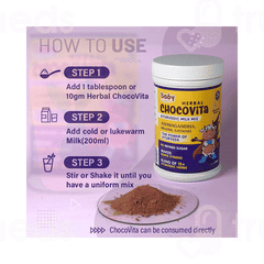 Baby Organo Herbal Chocovita 1+yrs Chocolate Flavour Kids Granules 300gm