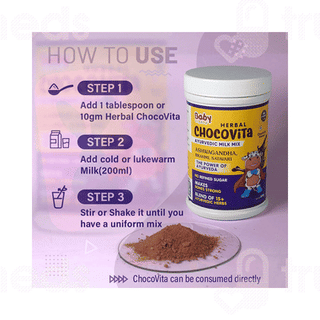 Baby Organo Herbal Chocovita 1+yrs Chocolate Flavour Kids Granules 300gm