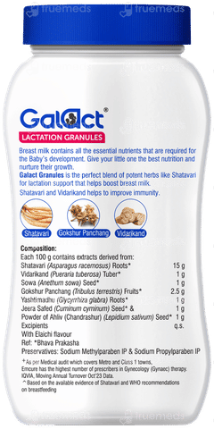 Galact Natural Elaichi Flavour Granules 600gm