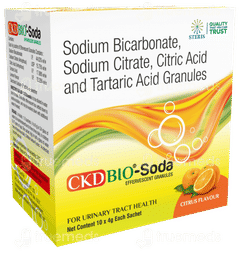 Ckd Bio Soda Citrus Flavour Effervescent Granules 4gm Ckd Bio Soda Citrus Flavour Effervescent Granules 4gm