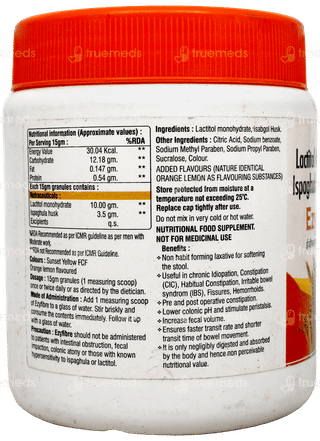 Ezyfibre Orange Lemon Flavour Granules 180Gm