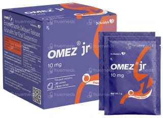 Omez Jr 10mg Orange Flavour Sachet 1gm