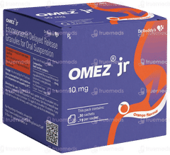 Omez Jr 10mg Orange Flavour Sachet 1gm