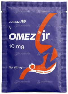 Omez Jr 10mg Orange Flavour Sachet 1gm