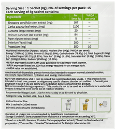 Vivanise Kiwi Flavour Sachet 8Gm
