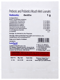 Vebiotic Orange Flavour Sachet 1gm