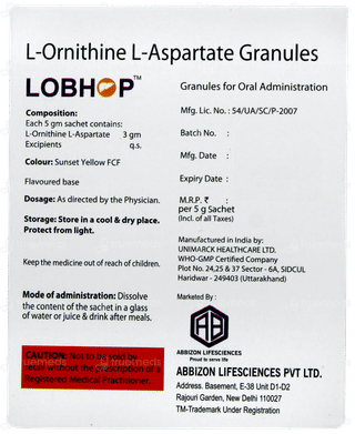 Lobhop Orange Flavour Sugar Free Granules 5gm