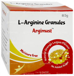 Argimust Orange Lemon Flavour No Added Sugar Granules 8.5gm