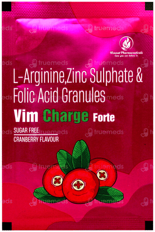 Vim Charge Forte Cranberry Flavour Sugar Free Granules 8.5gm