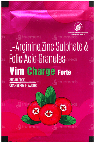 Vim Charge Forte Cranberry Flavour Sugar Free Granules 8.5Gm