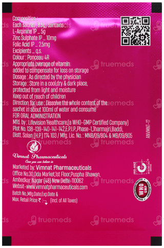 Vim Charge Forte Cranberry Flavour Sugar Free Granules 8.5Gm
