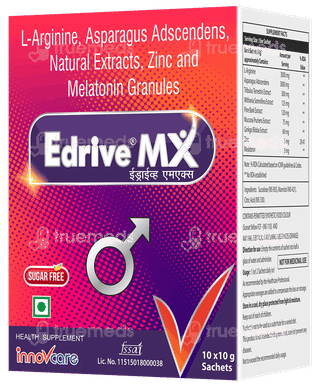 Edrive Mx Sugar Free 10Gm Pack Of 10 Sachets