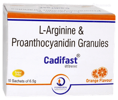 Cadifast Orange Flavour Sugar Free Granules 6.5gm