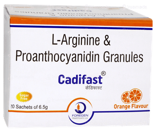 Cadifast Orange Flavour Sugar Free Granules 6.5gm