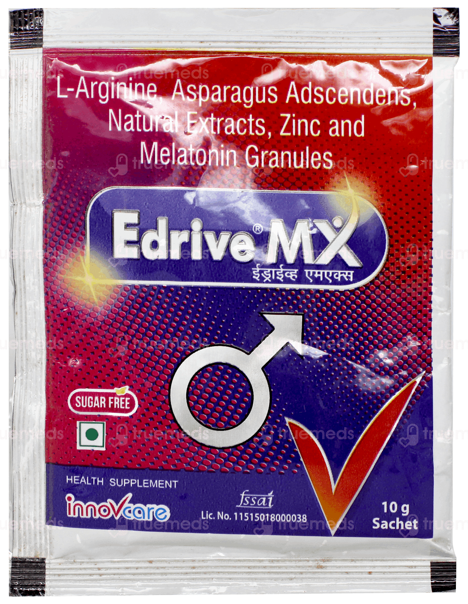 Edrive Mx Sugar Free Granules 10gm - Uses, Side Effects, Dosage