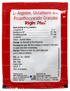 Rigin Plus Orange Flavour Sugar Free Sachet 5Gm
