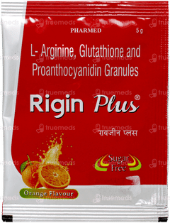 Rigin Plus Orange Flavour Sugar Free Sachet 5Gm