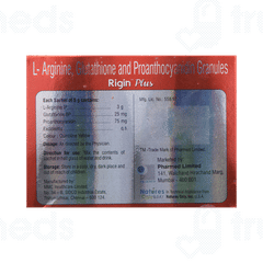 Rigin Plus Lemon Flavour Sugar Free Sachet 5gm