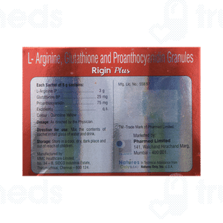 Rigin Plus Lemon Flavour Sugar Free Sachet 5gm