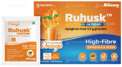 Ruhusk High Fiber Ispaghula Husk Orange Flavour Sugar Free Granules 3.5gm Pack Of 30 Sachets Ruhusk High Fiber Ispaghula Husk Orange Flavour Sugar Free Granules 3.5gm Pack Of 30 Sachets