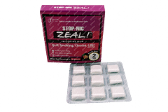 Stop Nic Zeal 2mg Exotic Fruit Sugar Free Nicotine Gum 9