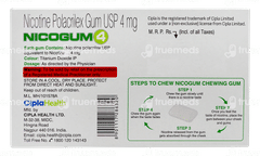 Nicogum 4 Fresh Mint Flavoured Sugar Free Nicotine Gums 12 Nicogum 4 Fresh Mint Flavoured Sugar Free Nicotine Gums 12