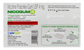 Nicogum Fresh Mint 4 MG Sugar Free Gum 12