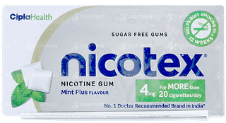 Nicotex 4mg Mint Plus Flavour Sugar Free Nicotine Gum 29