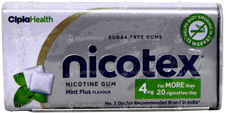 Nicotex 4Mg Mint Plus Flavour Sugar Free Nicotine Gums 29