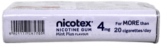 Nicotex 4Mg Mint Plus Flavour Sugar Free Nicotine Gums 29