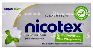 Nicotex 4mg Mint Plus Flavour Sugar Free Nicotine Gum 29