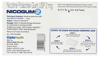 Nicogum 2 Fresh Mint Flavoured Sugar Free Nicotine Gums 12