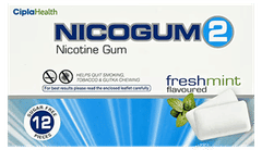 Nicogum 2 Fresh Mint Flavoured Sugar Free Nicotine Gums 12