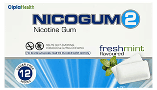 Nicogum 2 Fresh Mint Flavoured Sugar Free Nicotine Gums 12