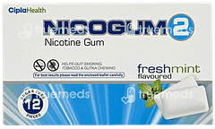 Nicogum 2 Fresh Mint Flavoured Sugar Free Nicotine Gum 12