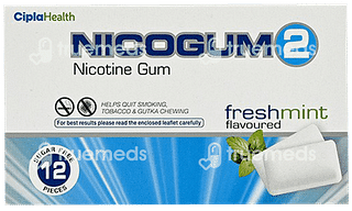 Nicogum Fresh Mint 2 MG Sugar Free Gum 12